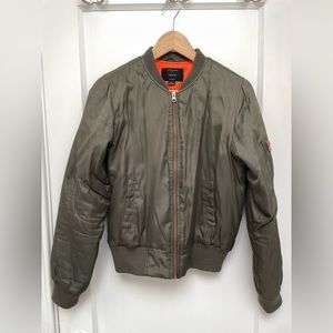 Olive Green Bomber Jacket